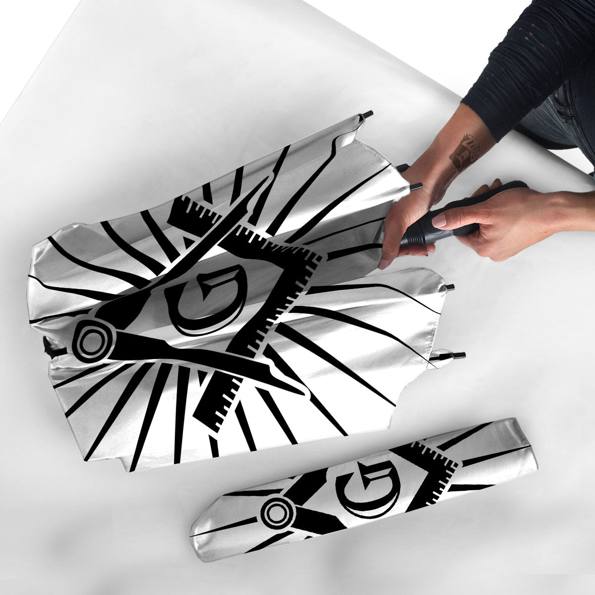 Symbol Freemasonry Print Umbrella-grizzshop
