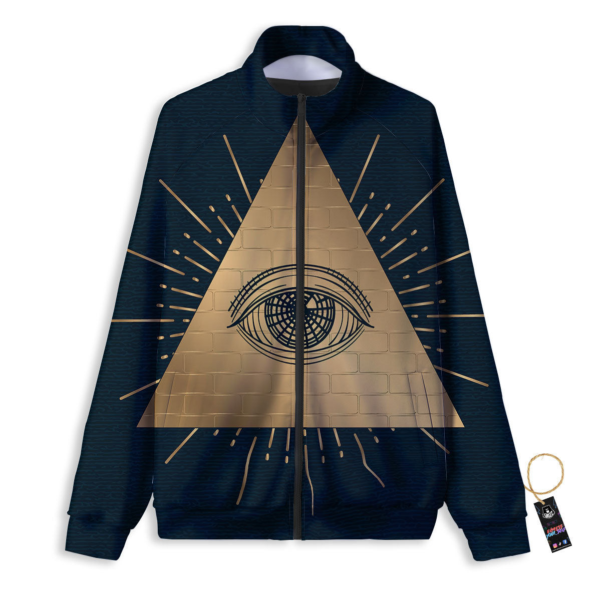Symbol Illuminati Print Track Jacket-grizzshop