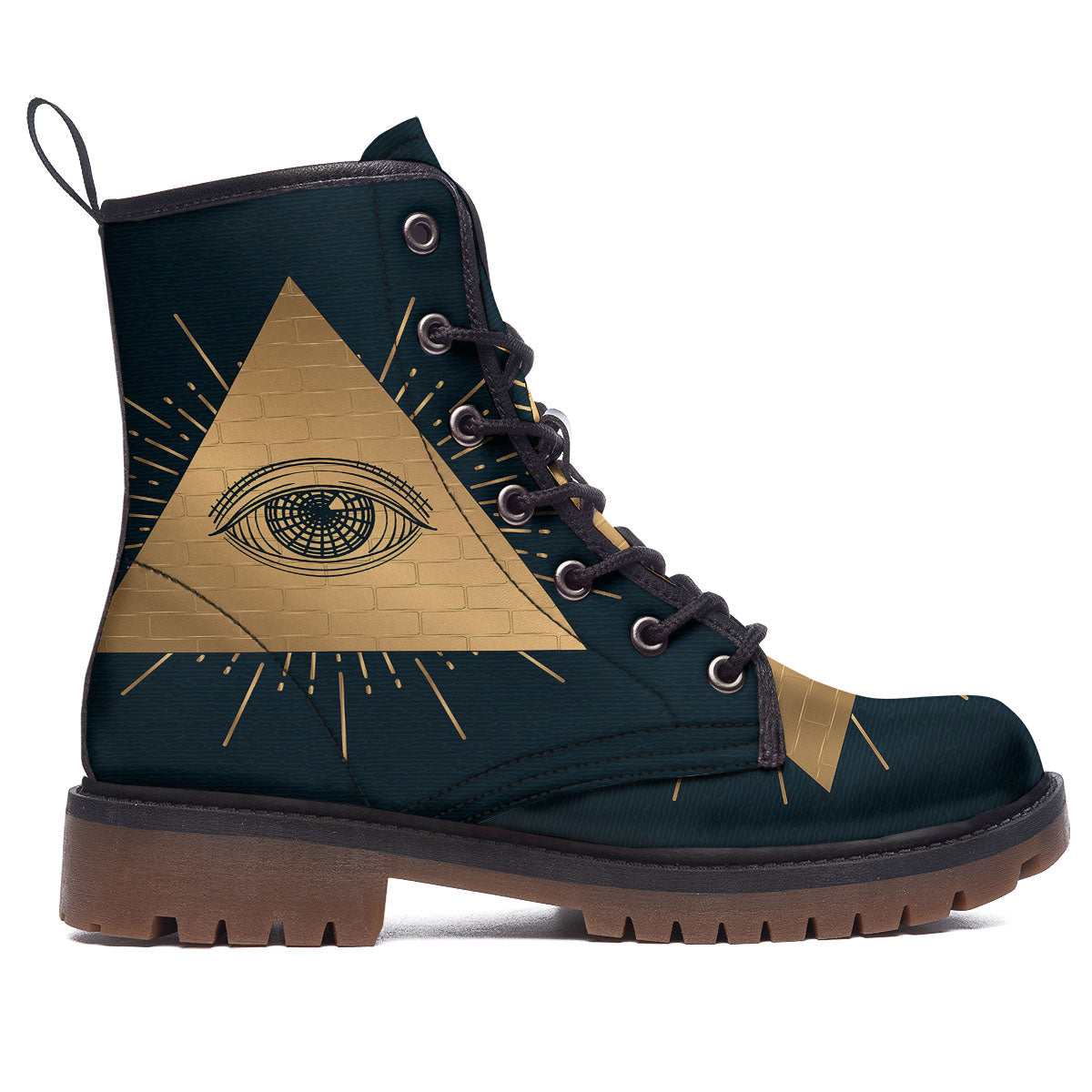 Symbol Illuminati Print Work Boots-grizzshop