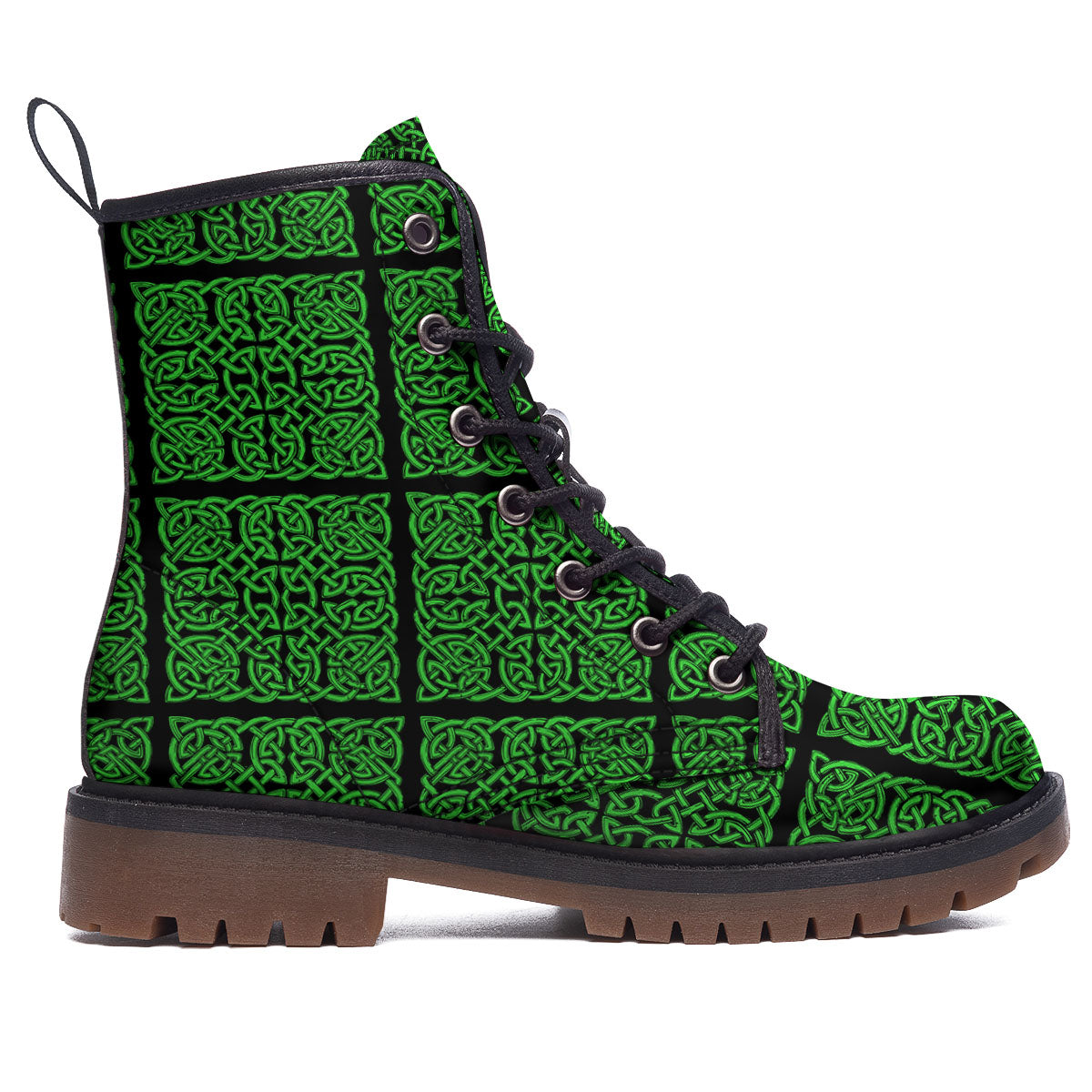 Symbol Irish Celtic Print Pattern Work Boots-grizzshop