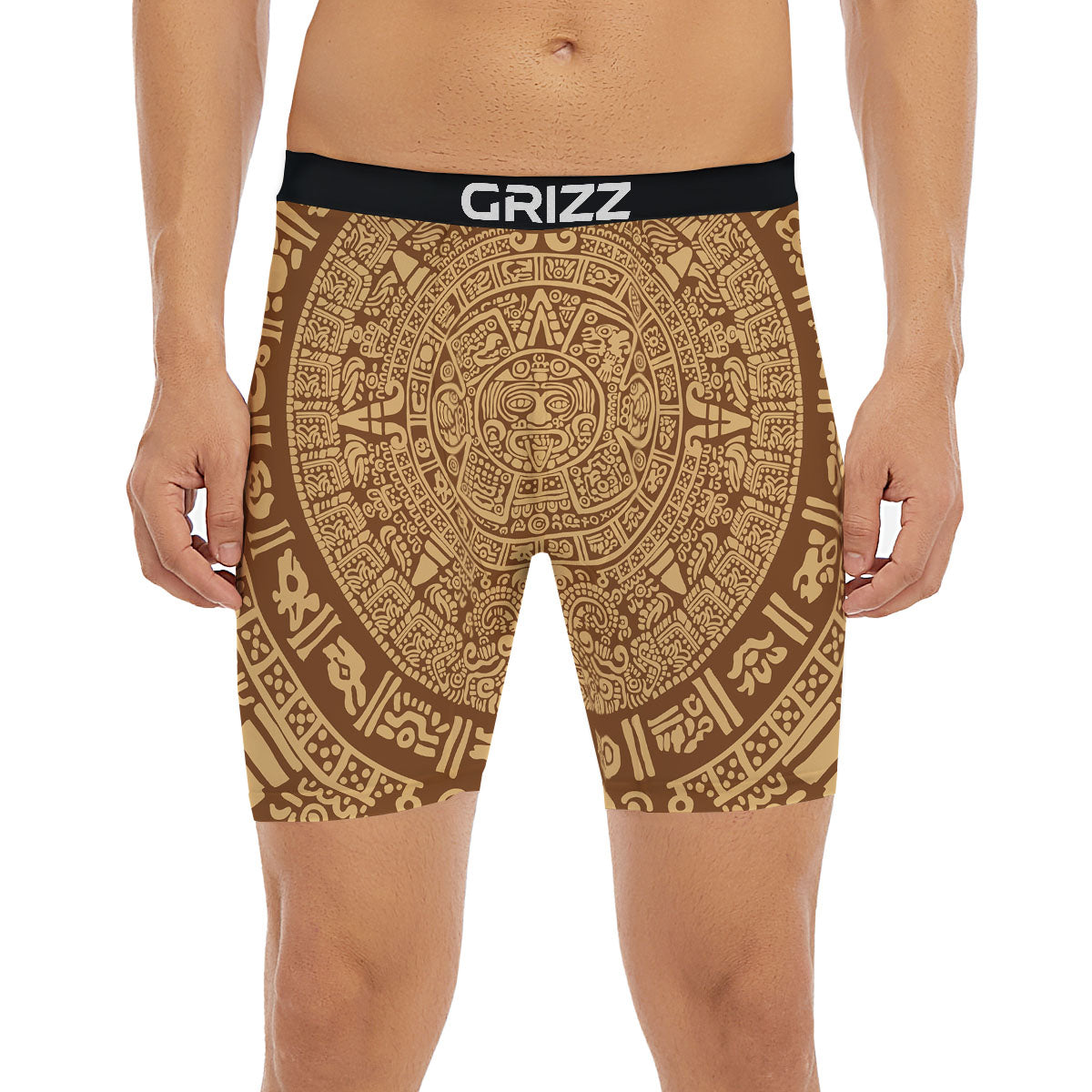 Symbol Mayan Print Boxer Briefs-grizzshop