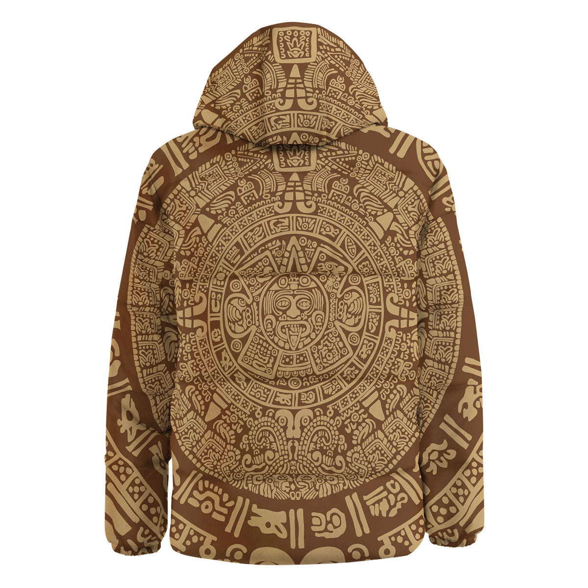 Symbol Mayan Print Down Jacket-grizzshop