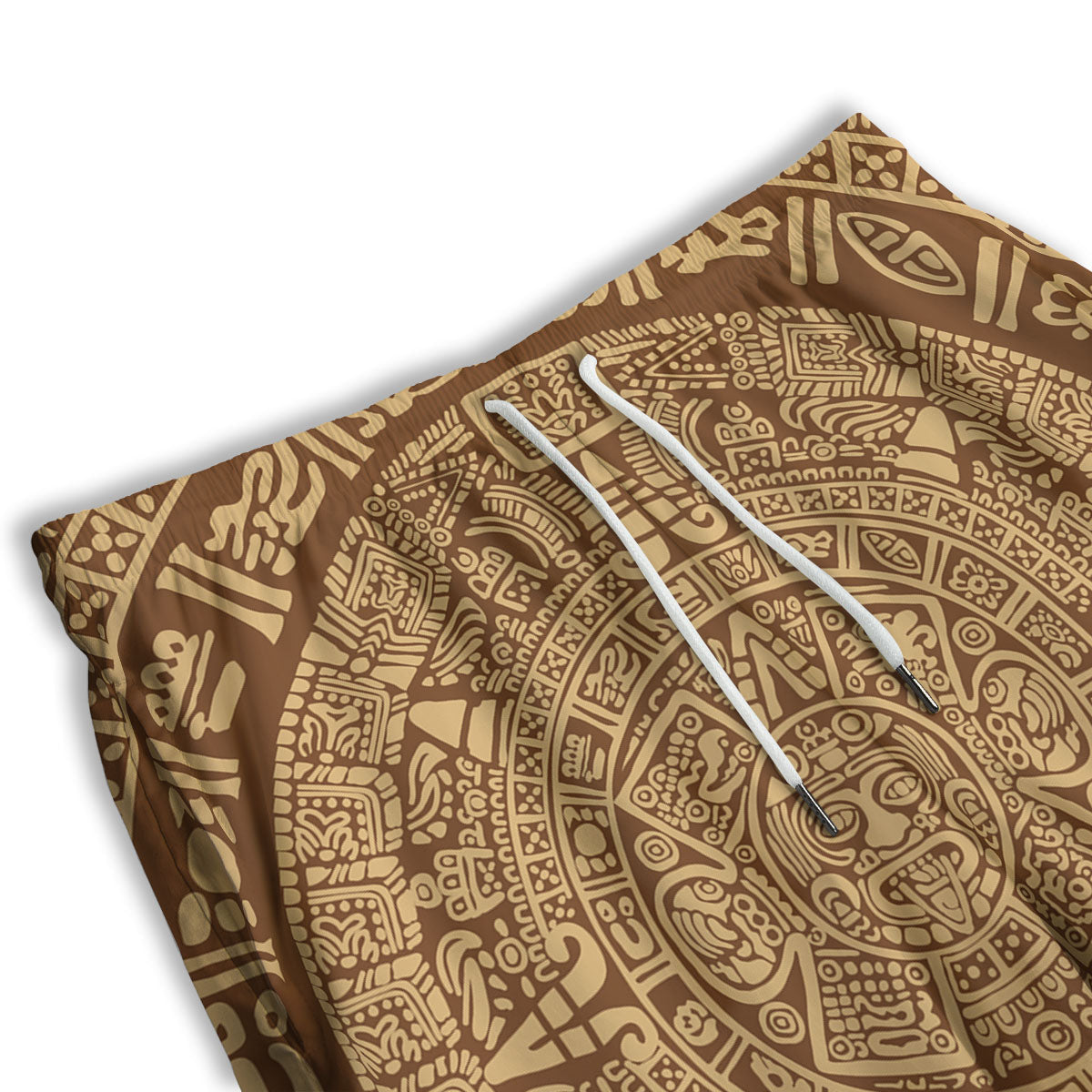 Symbol Mayan Print Men's Athletic Shorts