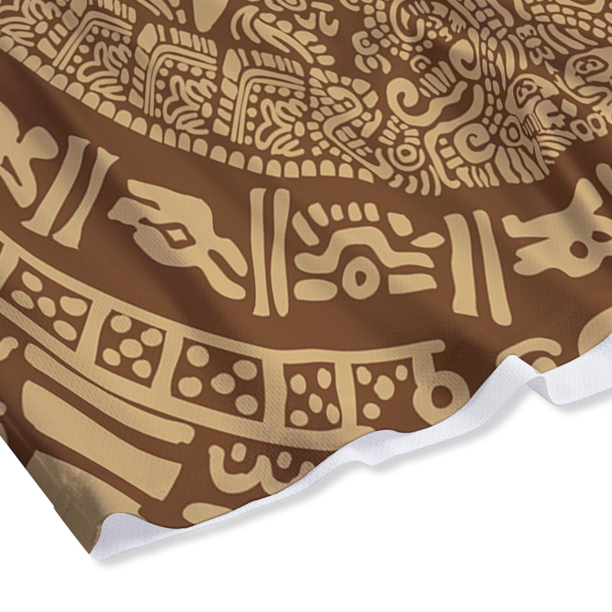 Symbol Mayan Print Mesh Shorts