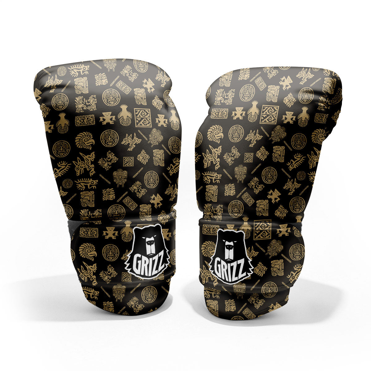 Symbol Mayan Print Pattern Pro Boxing Glove