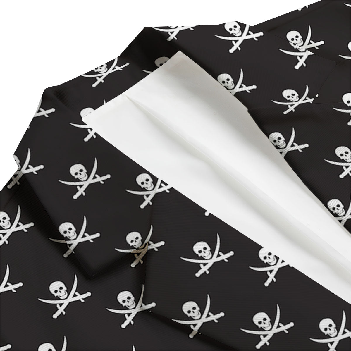 Symbol Pirate Skull Print Pattern Men's Blazer-grizzshop