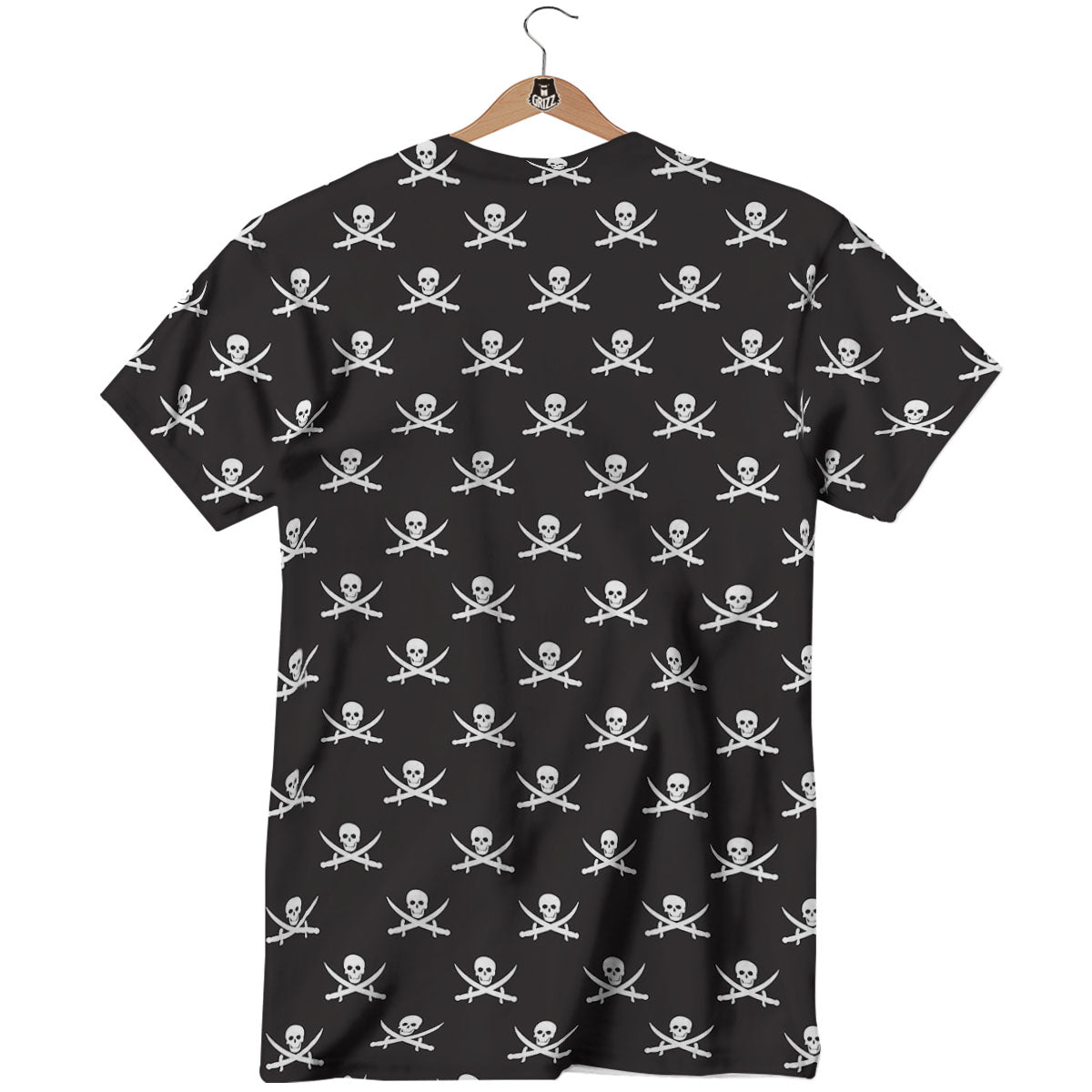 Symbol Pirate Skull Print Pattern T-Shirt-grizzshop
