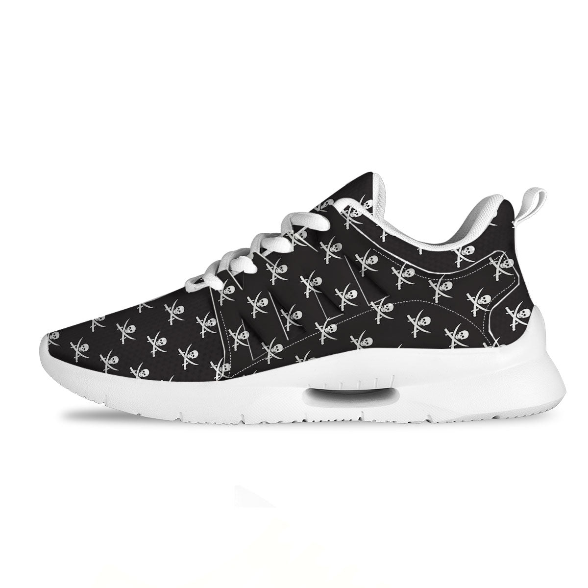 Symbol Pirate Skull Print Pattern Tennis Shoes-grizzshop