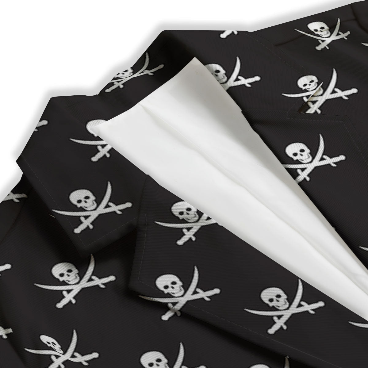 Symbol Pirate Skull Print Pattern Women's Blazer-grizzshop