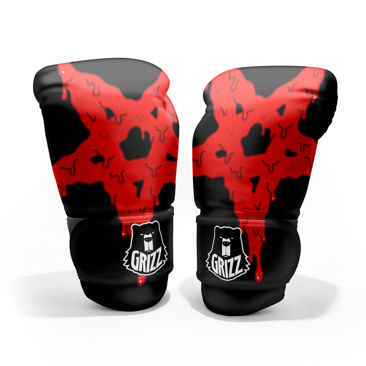 Symbol Red Pentagram Print Pro Boxing Glove
