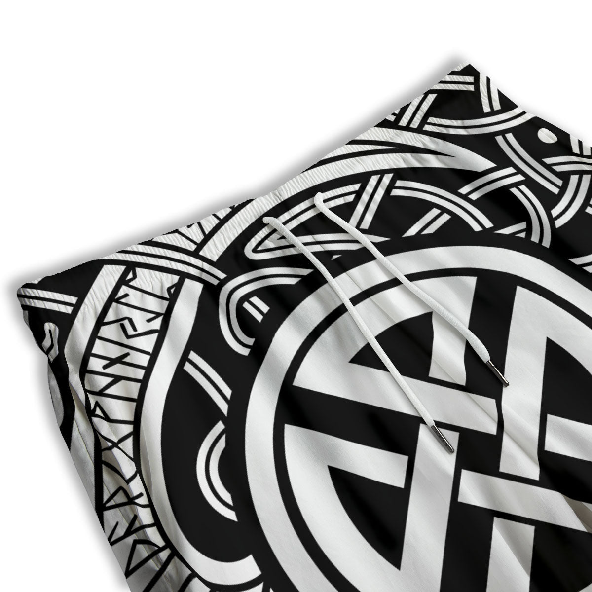 Symbol Viking Norse Runes Print Men's Athletic Shorts