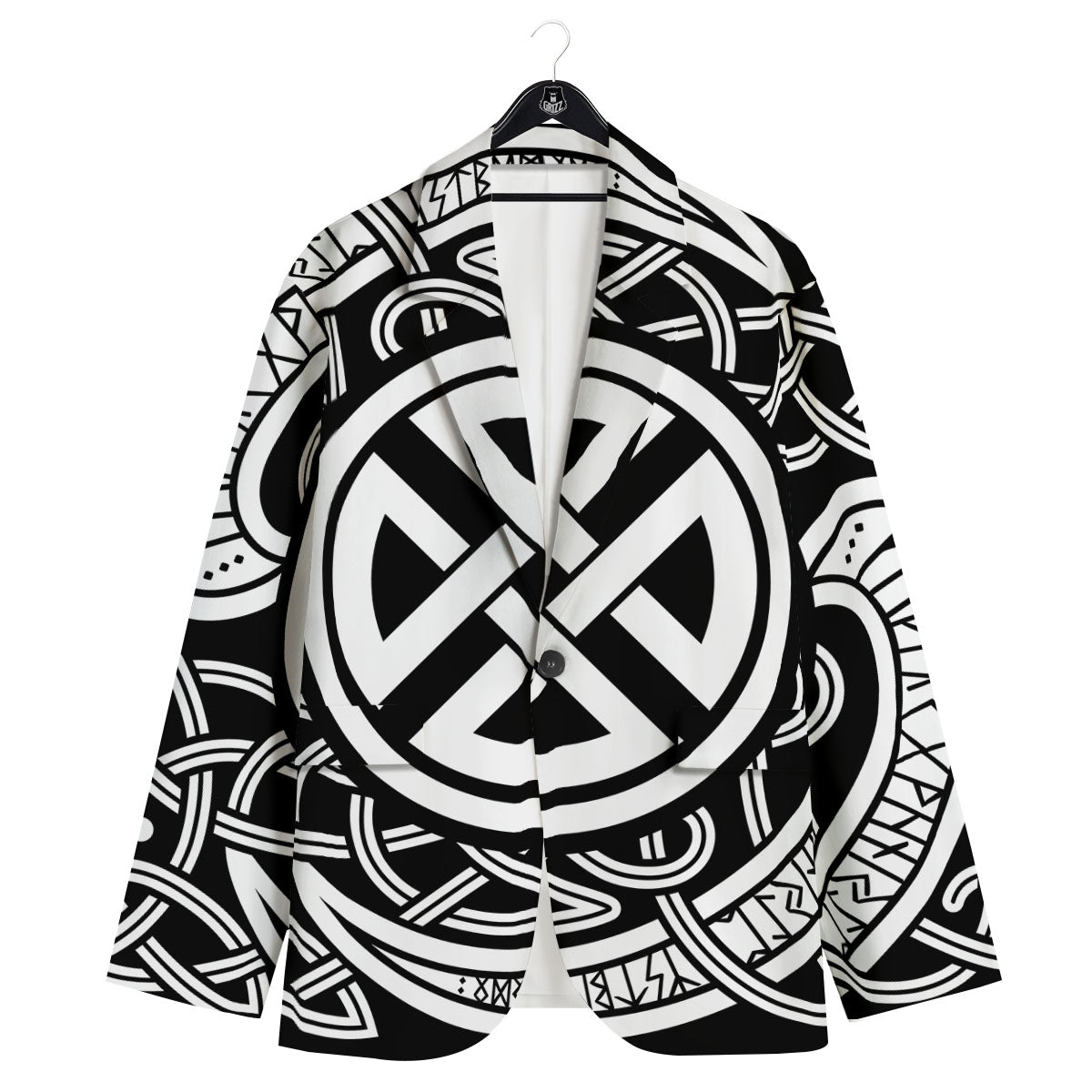 Symbol Viking Norse Runes Print Men's Sport Coat-grizzshop
