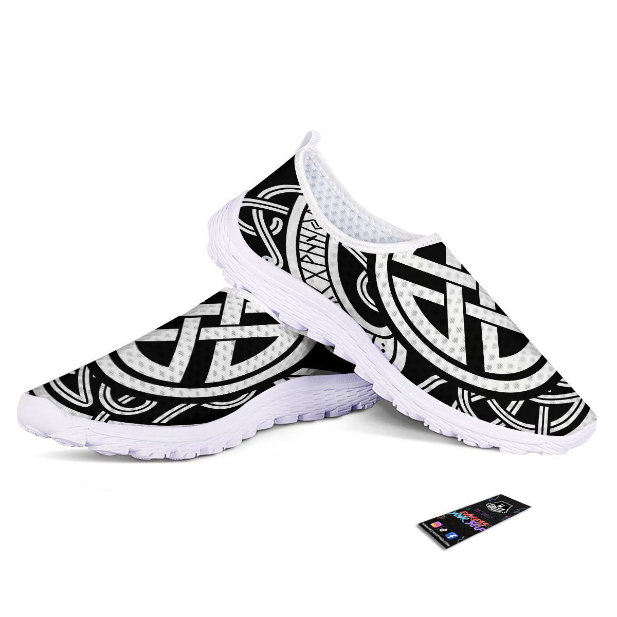Symbol Viking Norse Runes Print Nurse Shoes-grizzshop