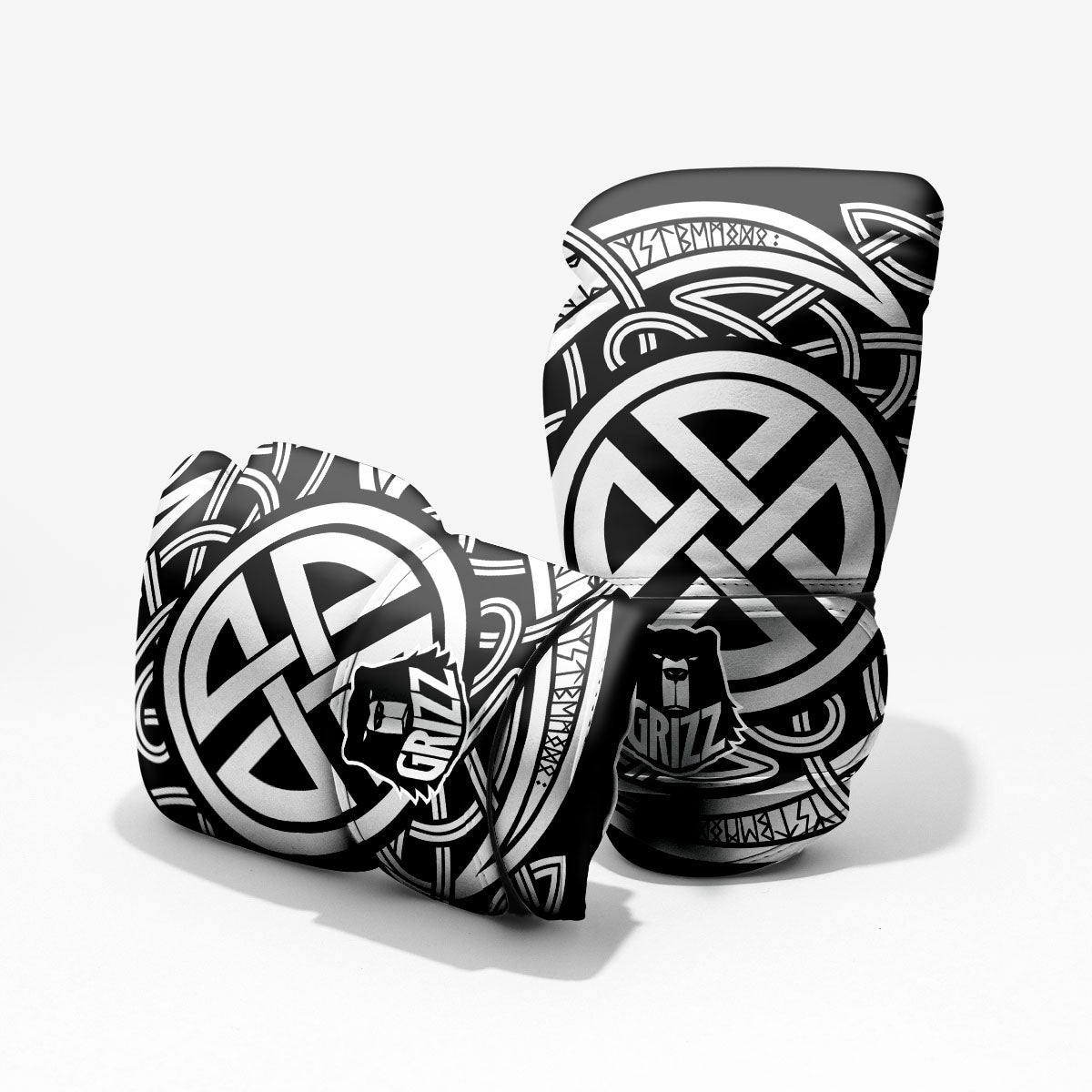 Symbol Viking Norse Runes Print Pro Boxing Glove