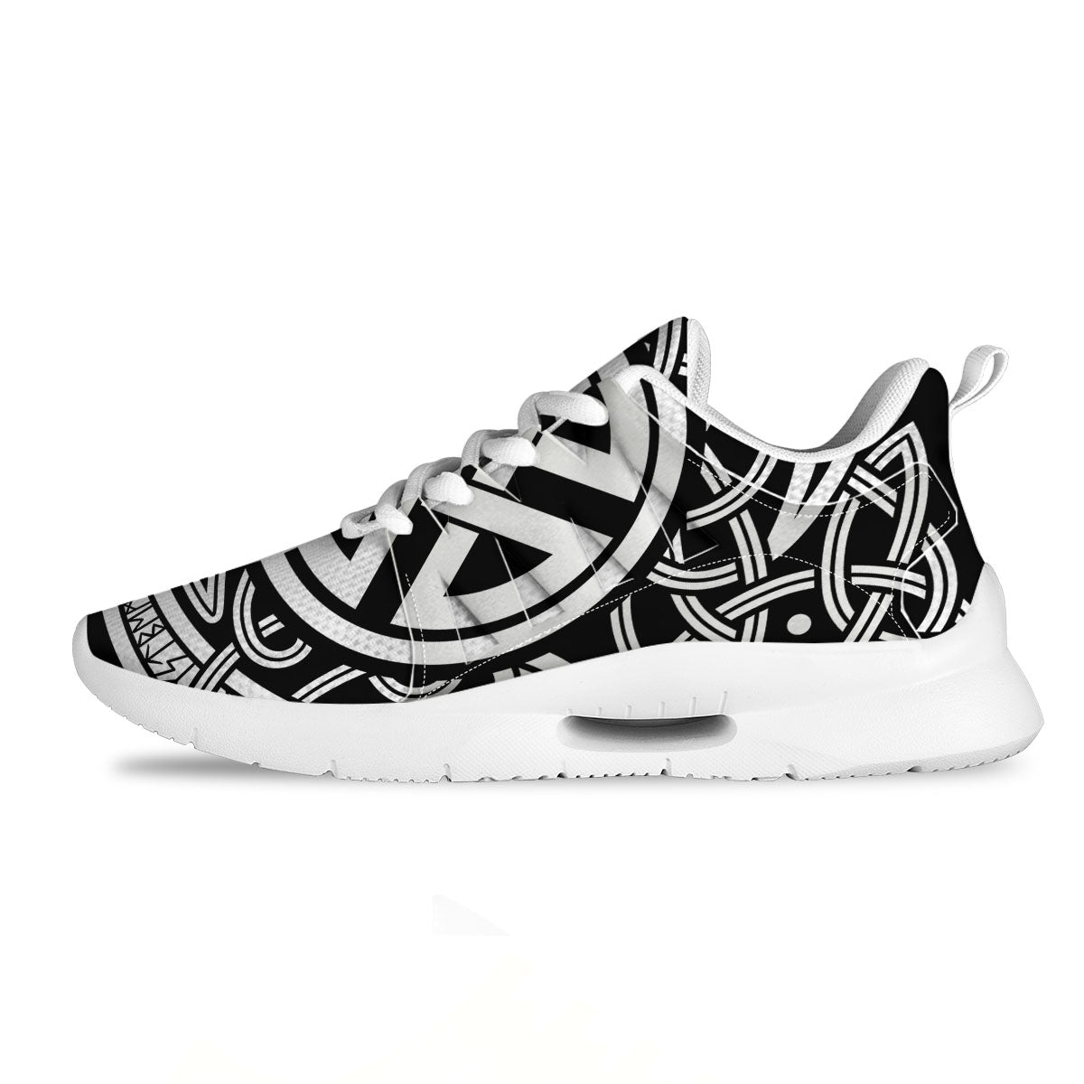 Symbol Viking Norse Runes Print Tennis Shoes-grizzshop