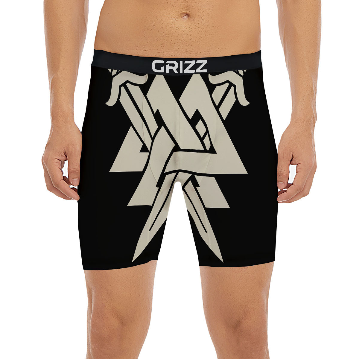 Symbol Viking Valhalla Print Boxer Briefs-grizzshop
