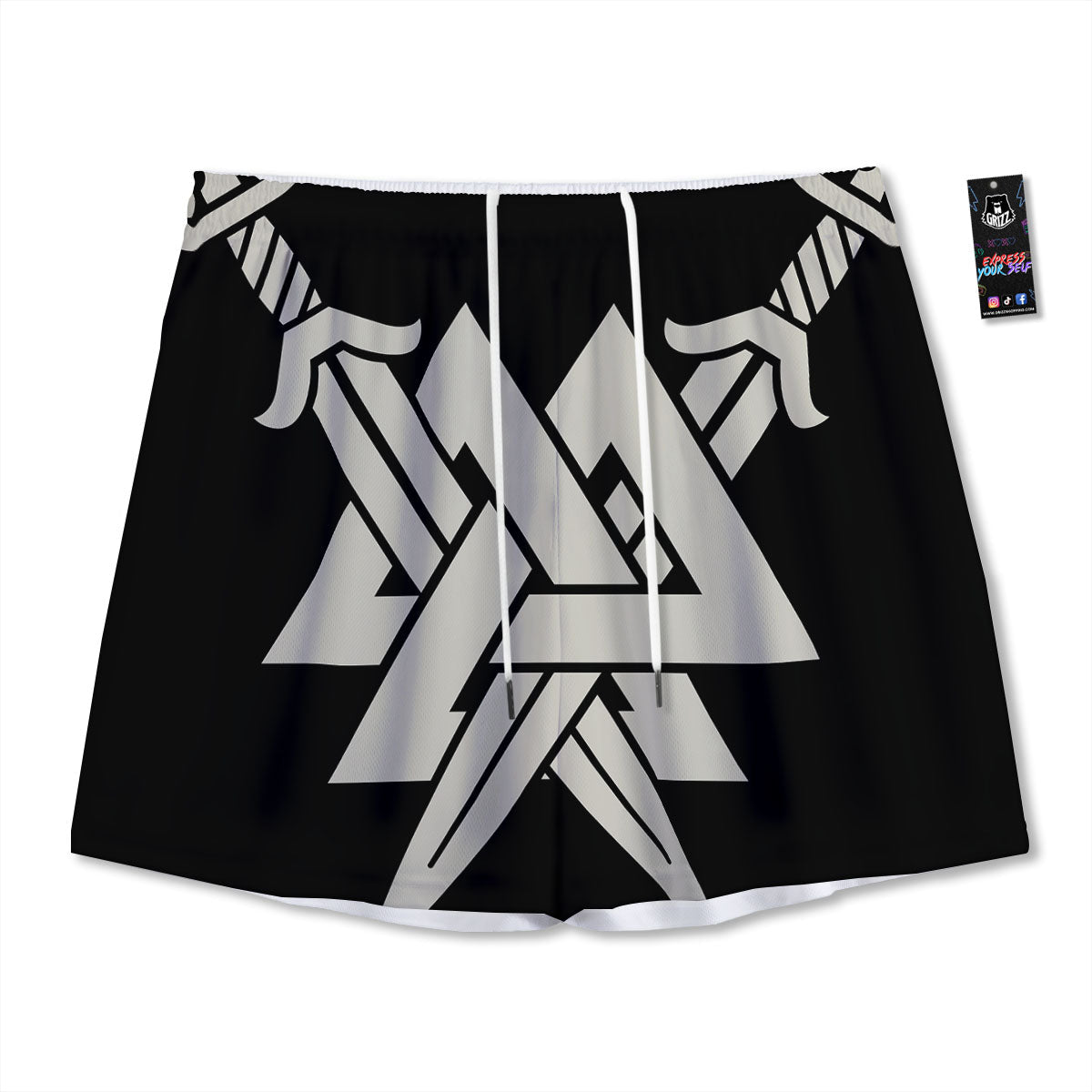 Symbol Viking Valhalla Print Mesh Shorts