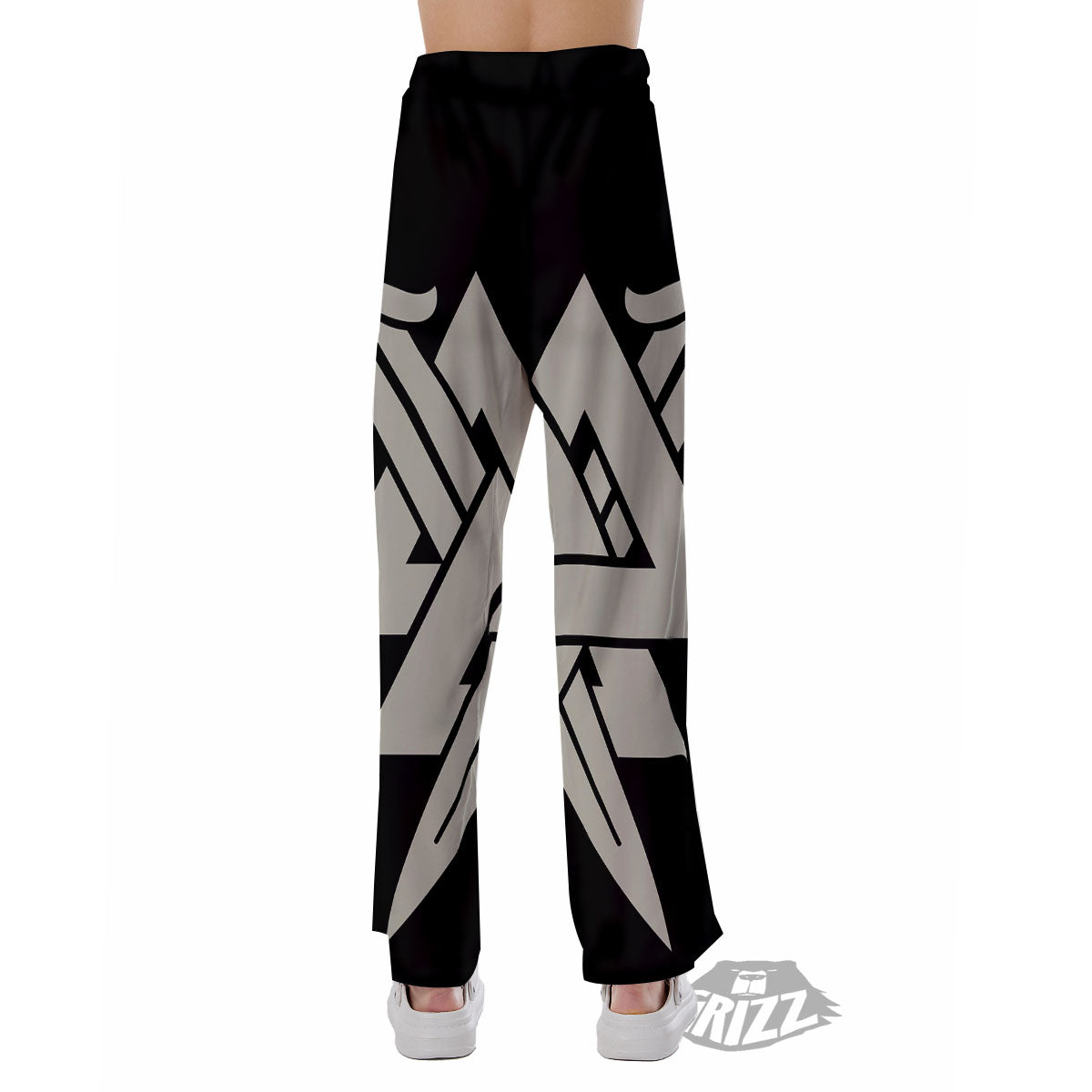 Symbol Viking Valhalla Print Pajama Pants-grizzshop