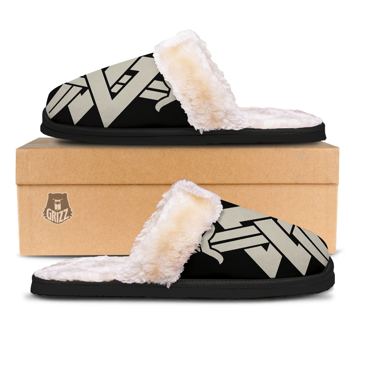 Symbol Viking Valhalla Print Slippers-grizzshop
