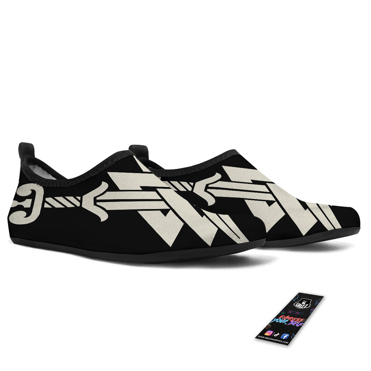 Symbol Viking Valhalla Print Water Shoes-grizzshop