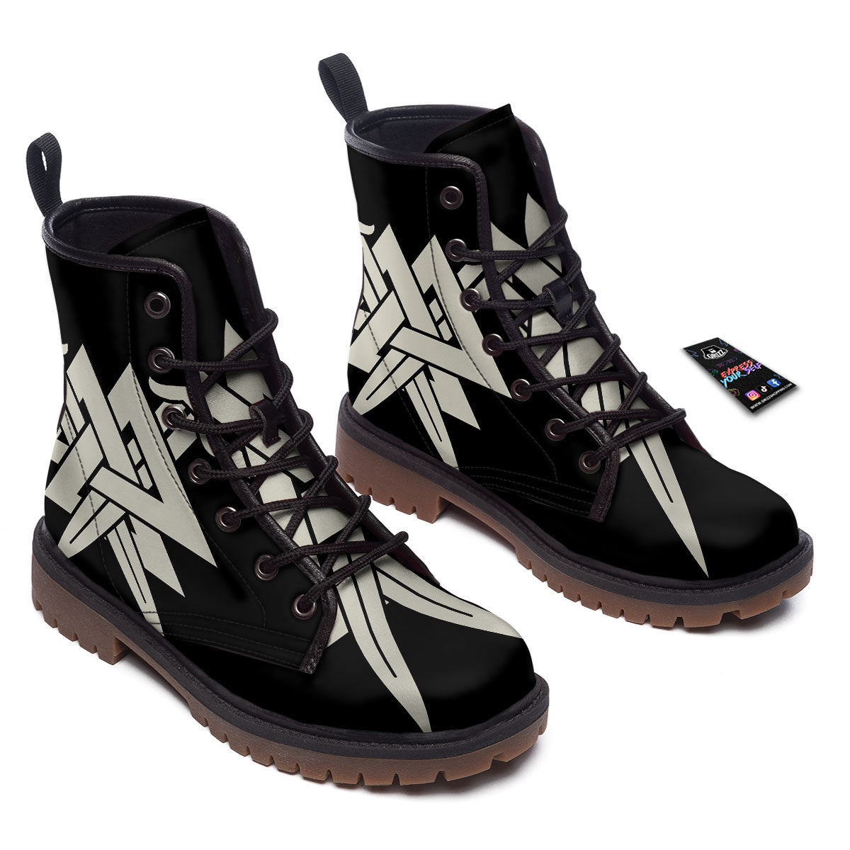 Symbol Viking Valhalla Print Work Boots-grizzshop