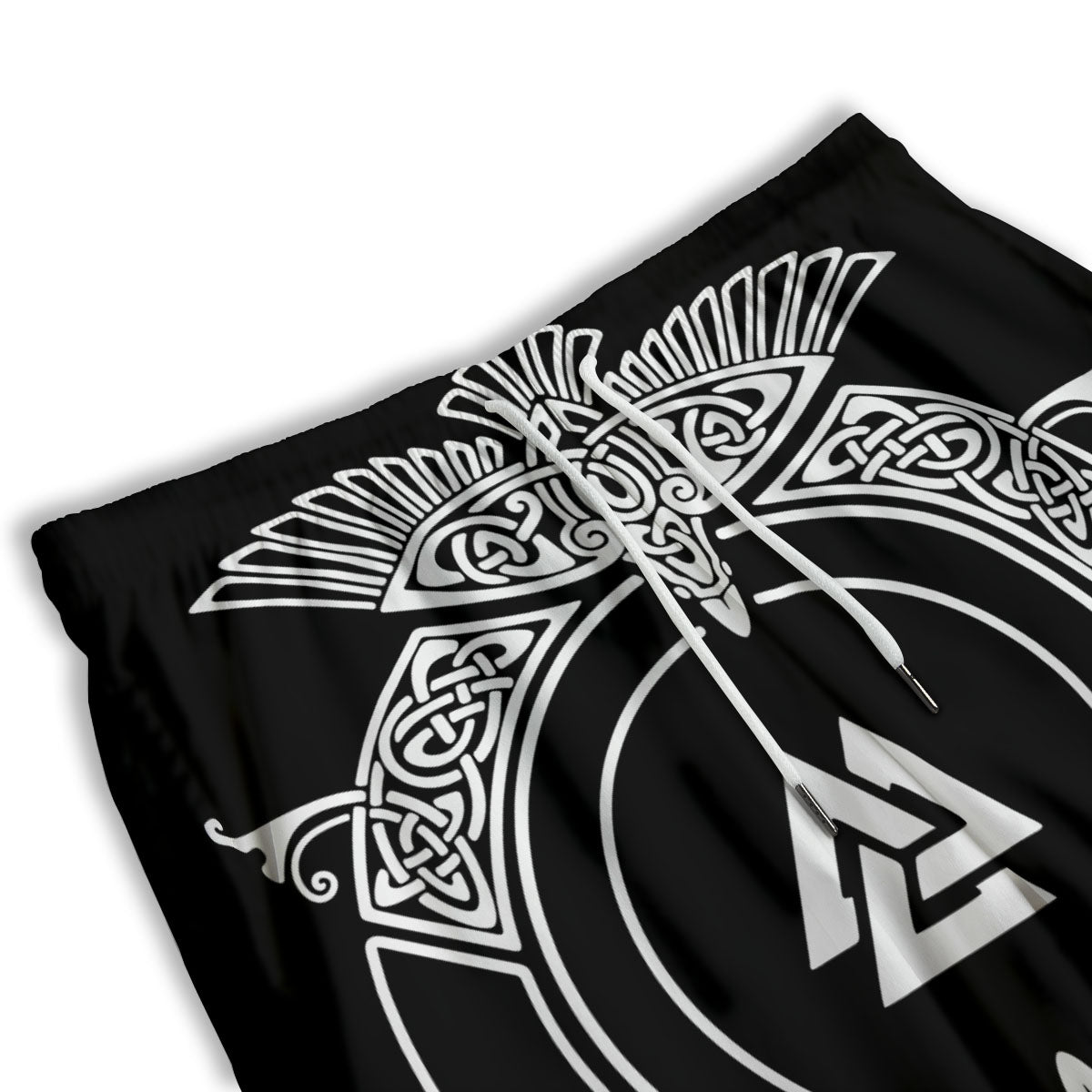 Symbol Viking Valknut Print Men's Athletic Shorts