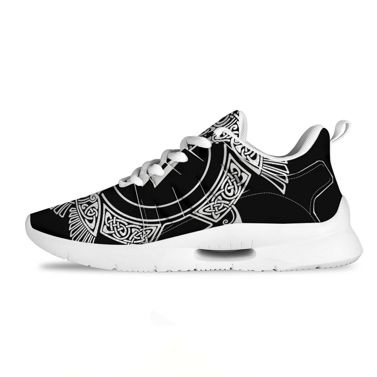 Symbol Viking Valknut Print Tennis Shoes-grizzshop
