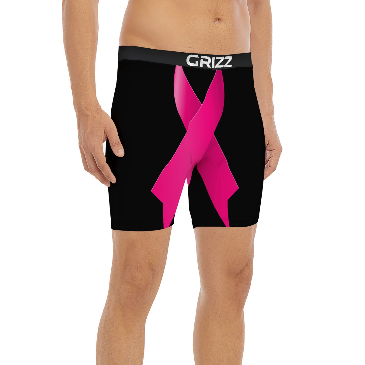 Symbol Breast Cancer Awareness Print Boxer Briefs