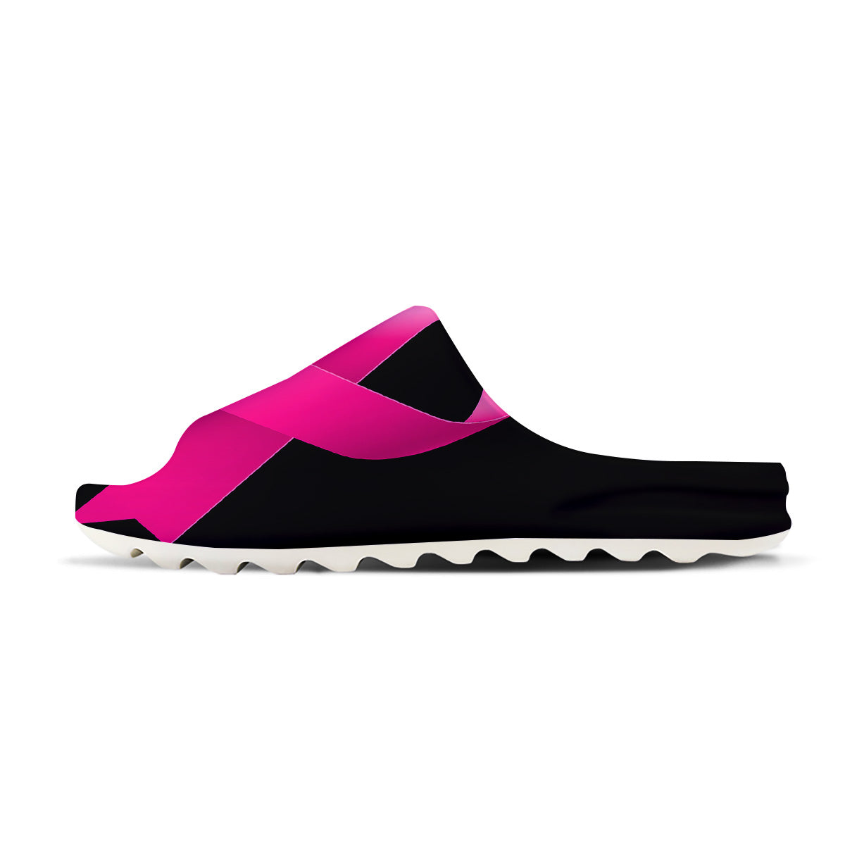 Symbol Breast Cancer Awareness Print Sandals-grizzshop