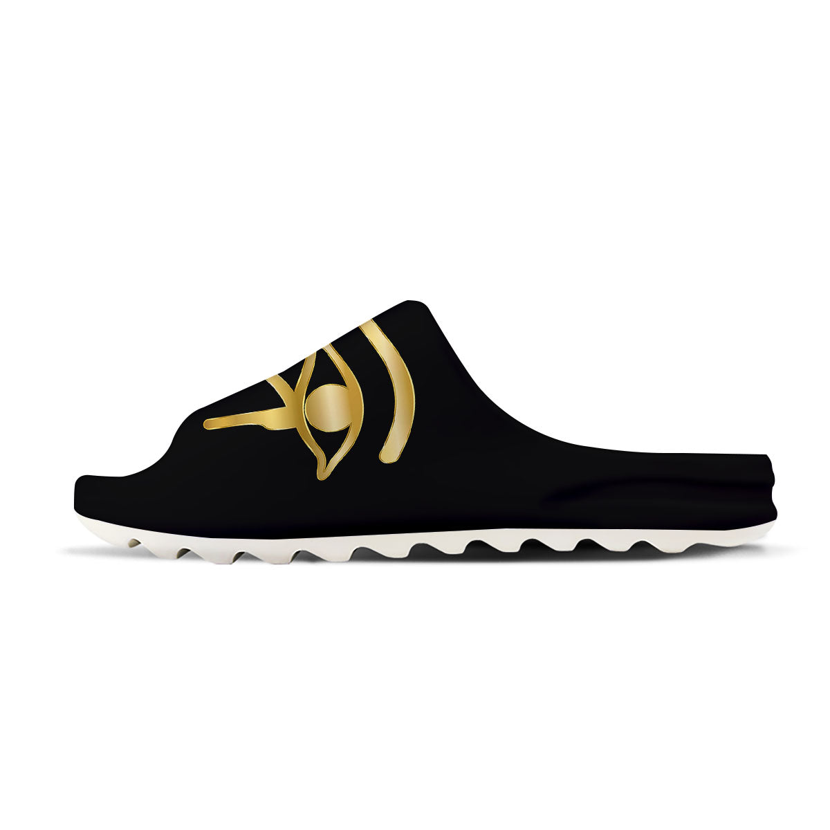 Symbol Eye Of Horus Print Sandals-grizzshop