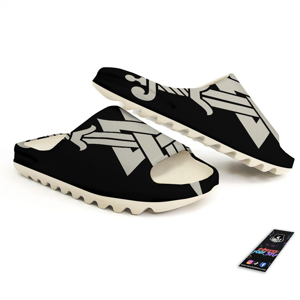 Symbol Viking Valhalla Print Sandals-grizzshop