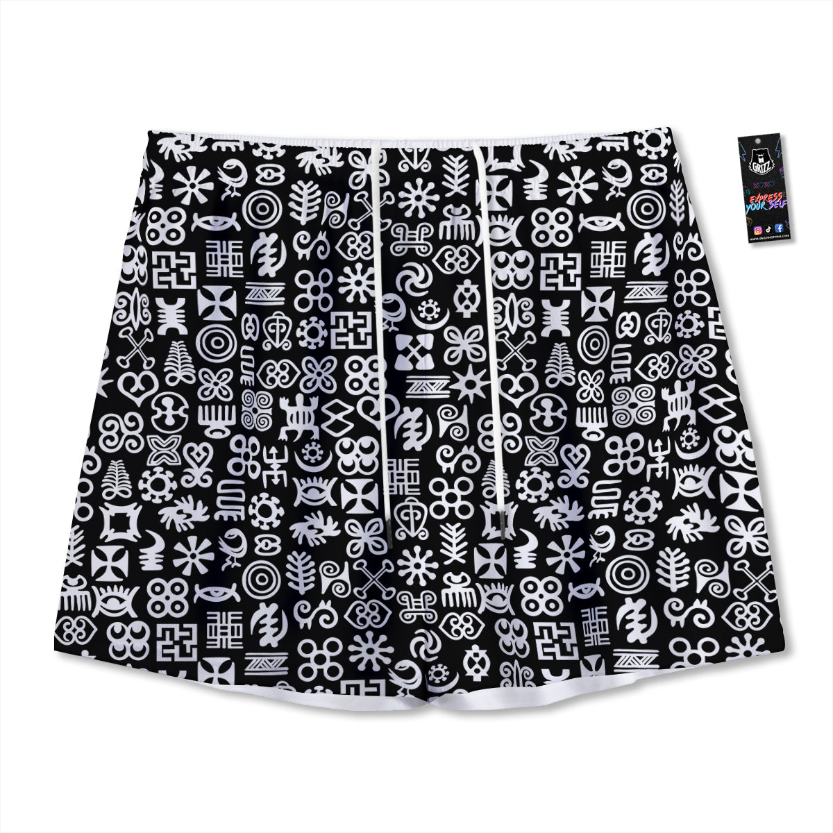 Sunflower Dark Print Pattern Mesh Shorts