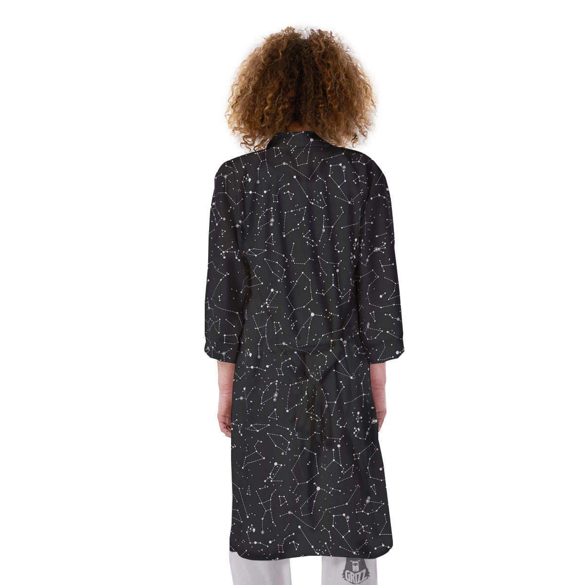 Symbols Constellation Print Pattern Kimono-grizzshop