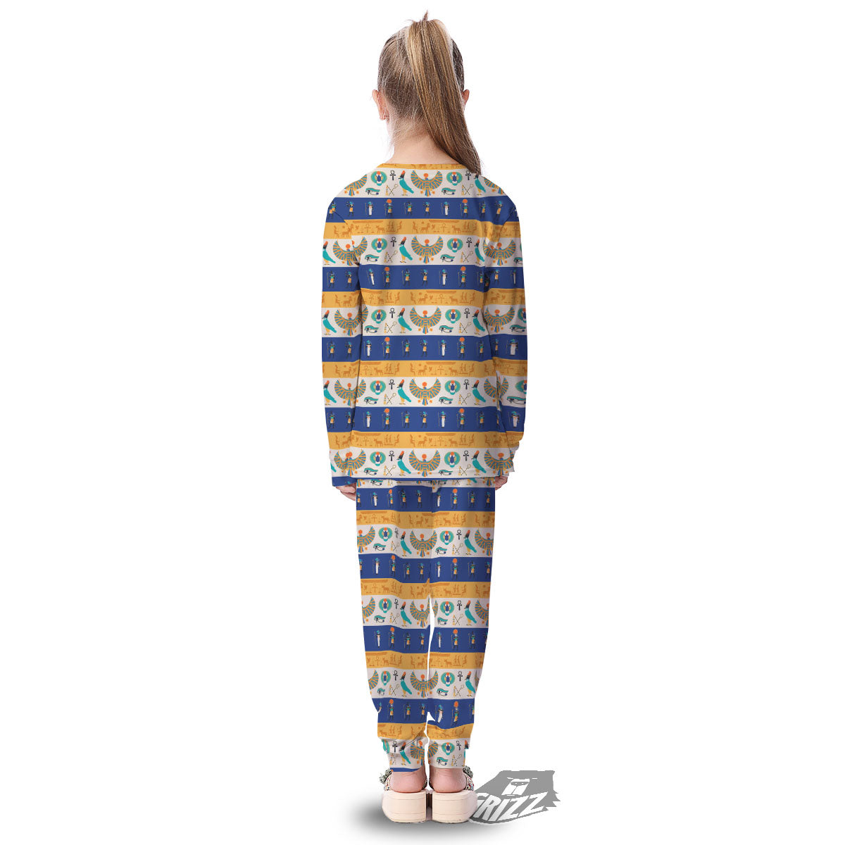 Symbols Egyptian Print Pattern Kid's Pajamas-grizzshop