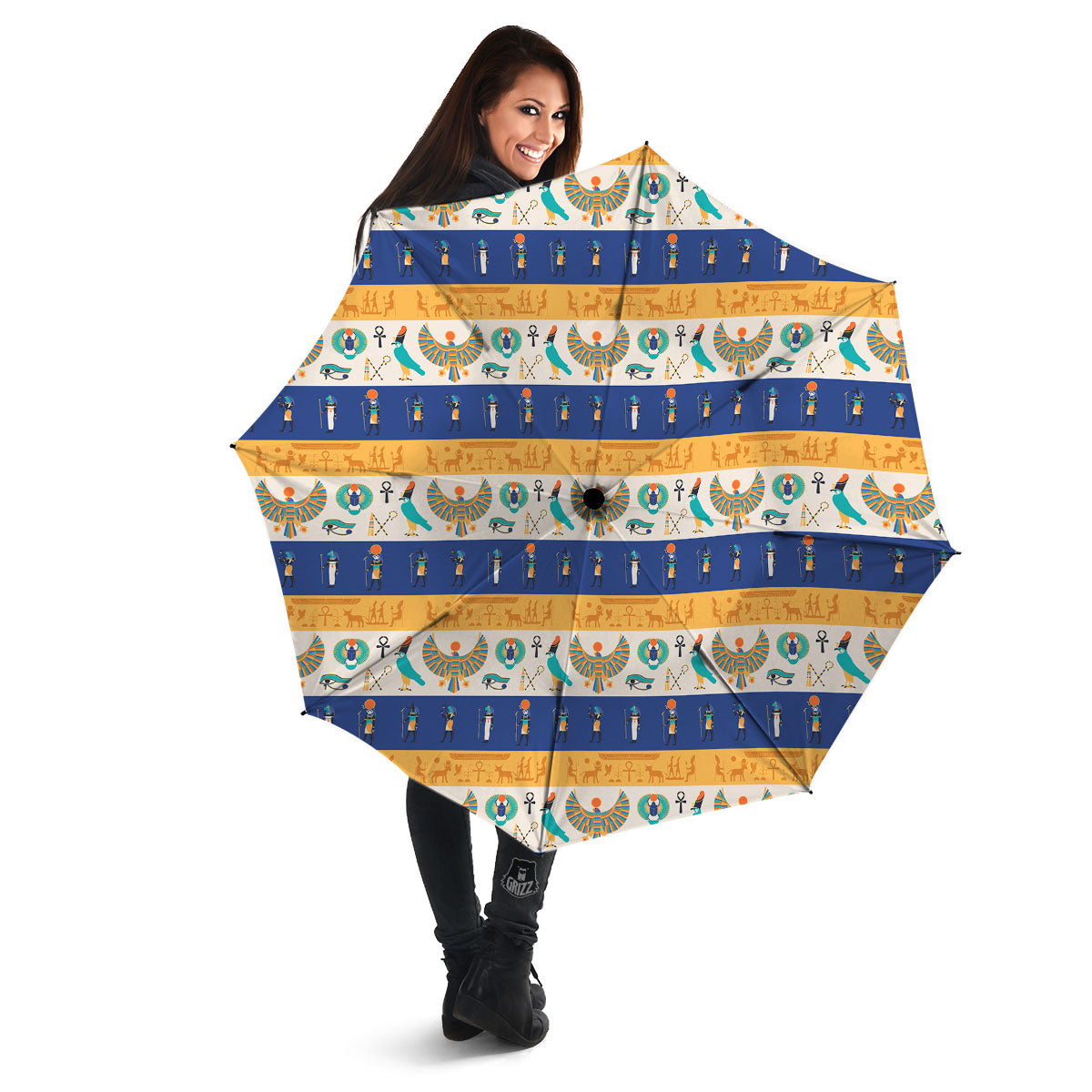 Symbols Egyptian Print Pattern Umbrella-grizzshop