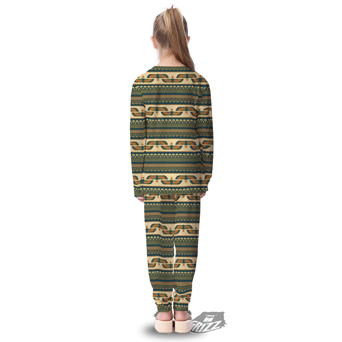 Symbols Of Ancient Egypt Print Pattern Kid's Pajamas-grizzshop
