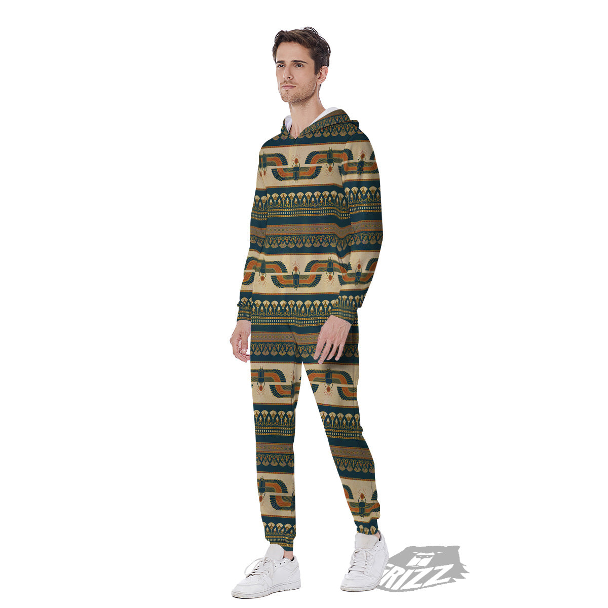 Symbols Of Ancient Egypt Print Pattern Men's Jumpsuit-grizzshop
