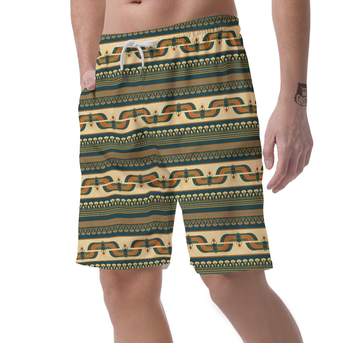 Symbols Of Ancient Egypt Print Pattern Men's Shorts-grizzshop