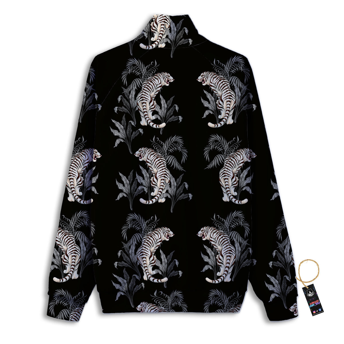Symbols Seven Chakra Print Pattern Track Jacket-grizzshop