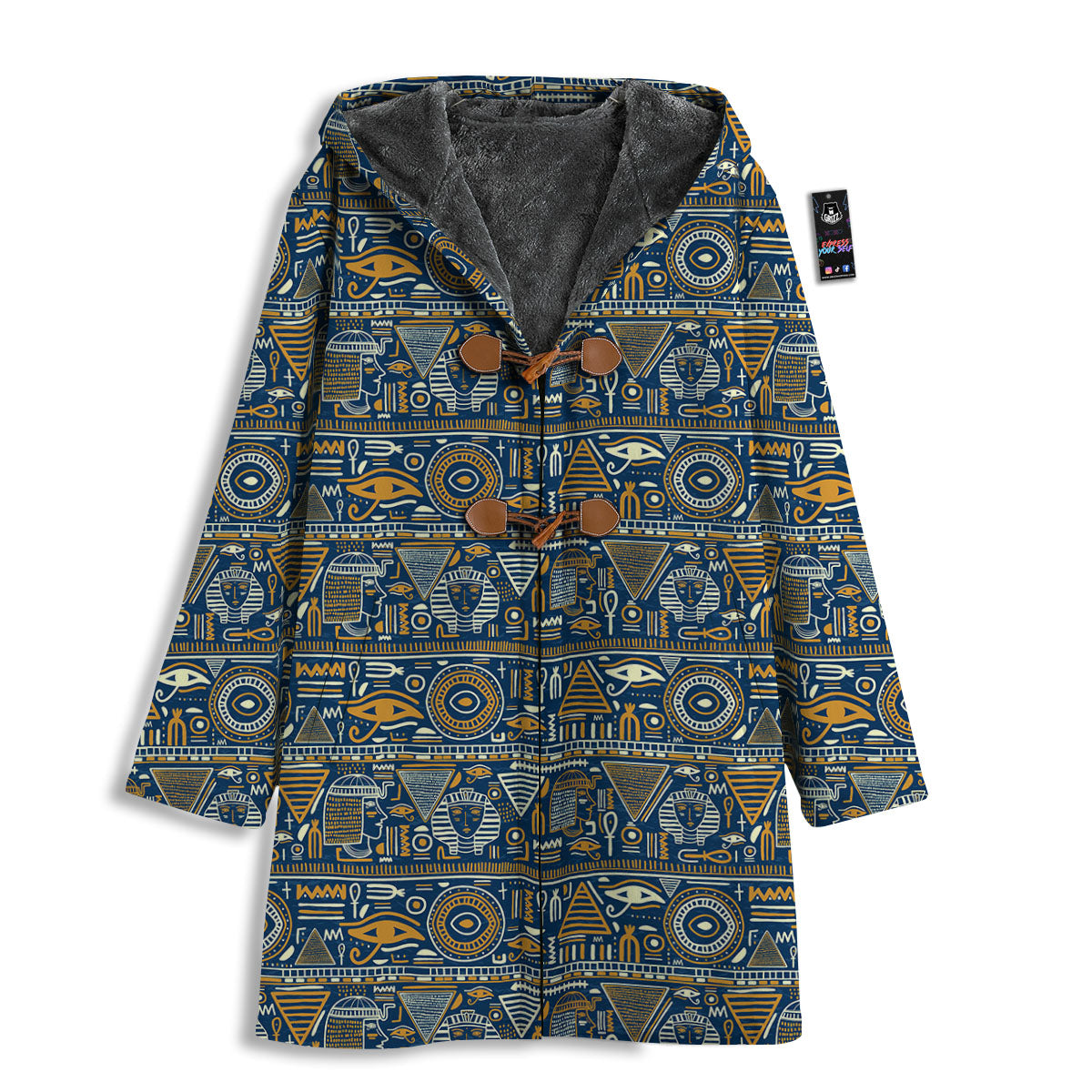 Symbols Tribal Egyptian Print Men's Windbreaker Jacket-grizzshop