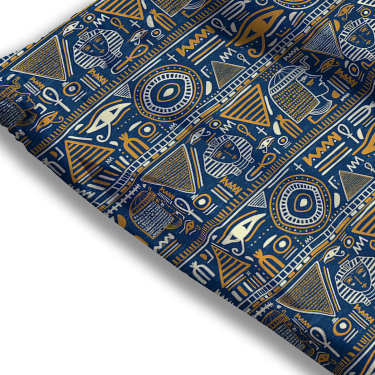 Symbols Tribal Egyptian Print Mesh Shorts