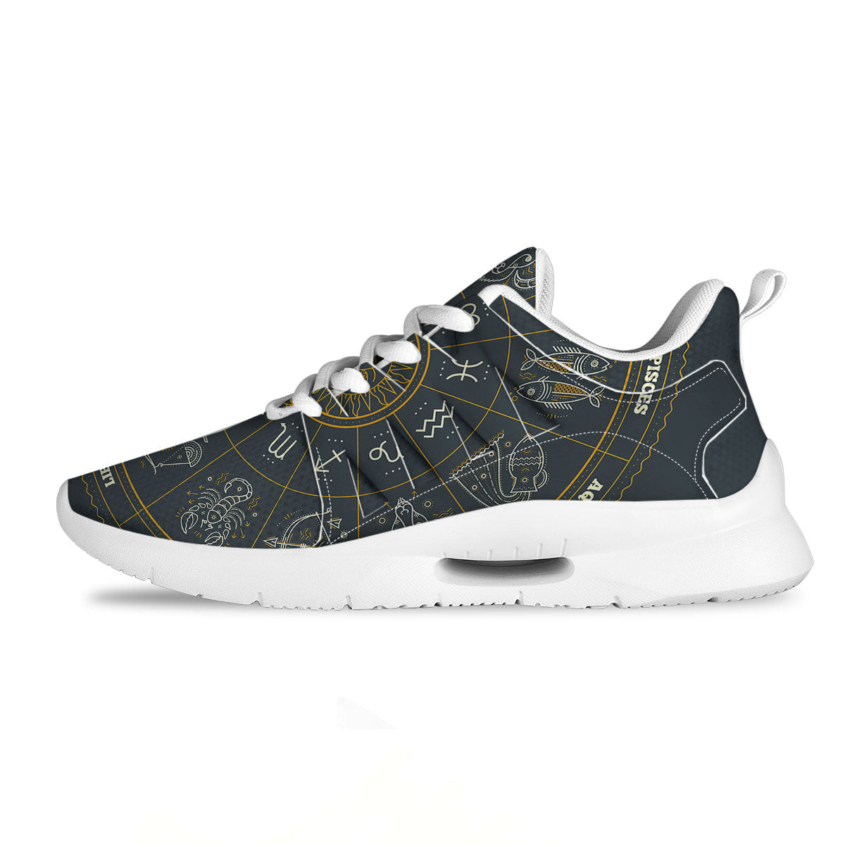 Symbols Zodiac Astrology Print Tennis Shoes-grizzshop