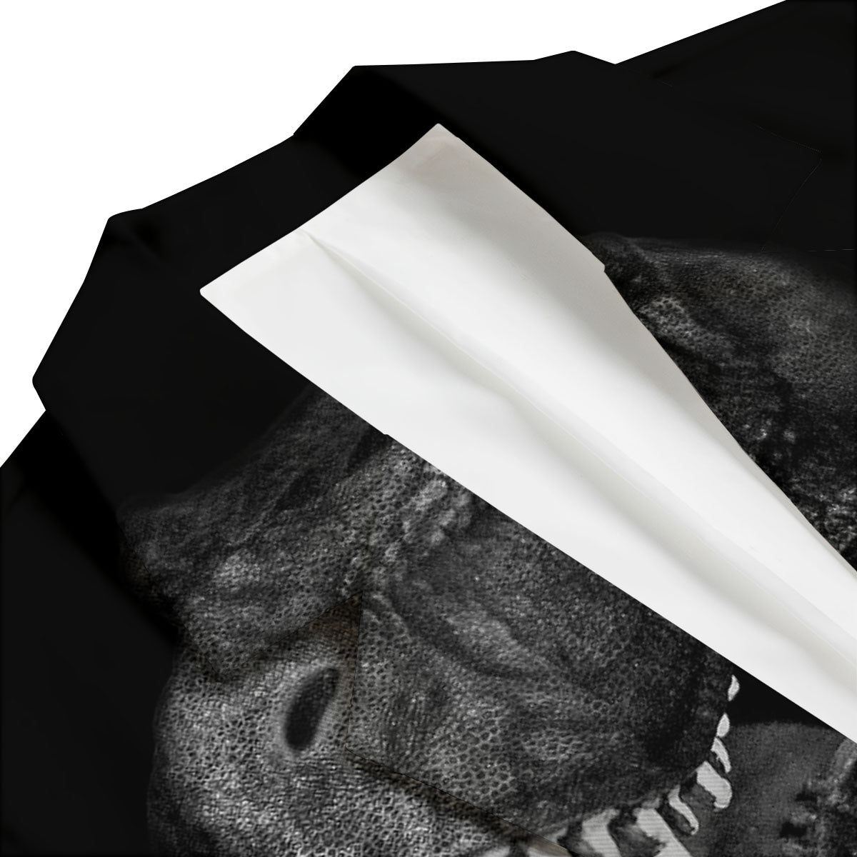 T-Rex Dinosaur White And Black Print Men's Blazer-grizzshop