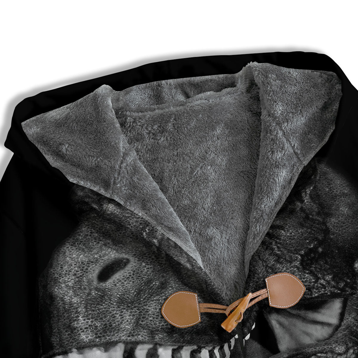 T-Rex Dinosaur White And Black Print Men's Windbreaker Jacket-grizzshop