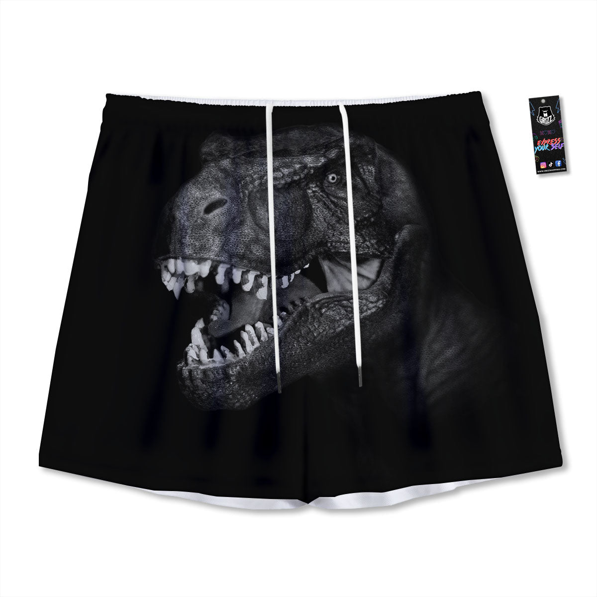 Sunflower Doodle Print Pattern Mesh Shorts