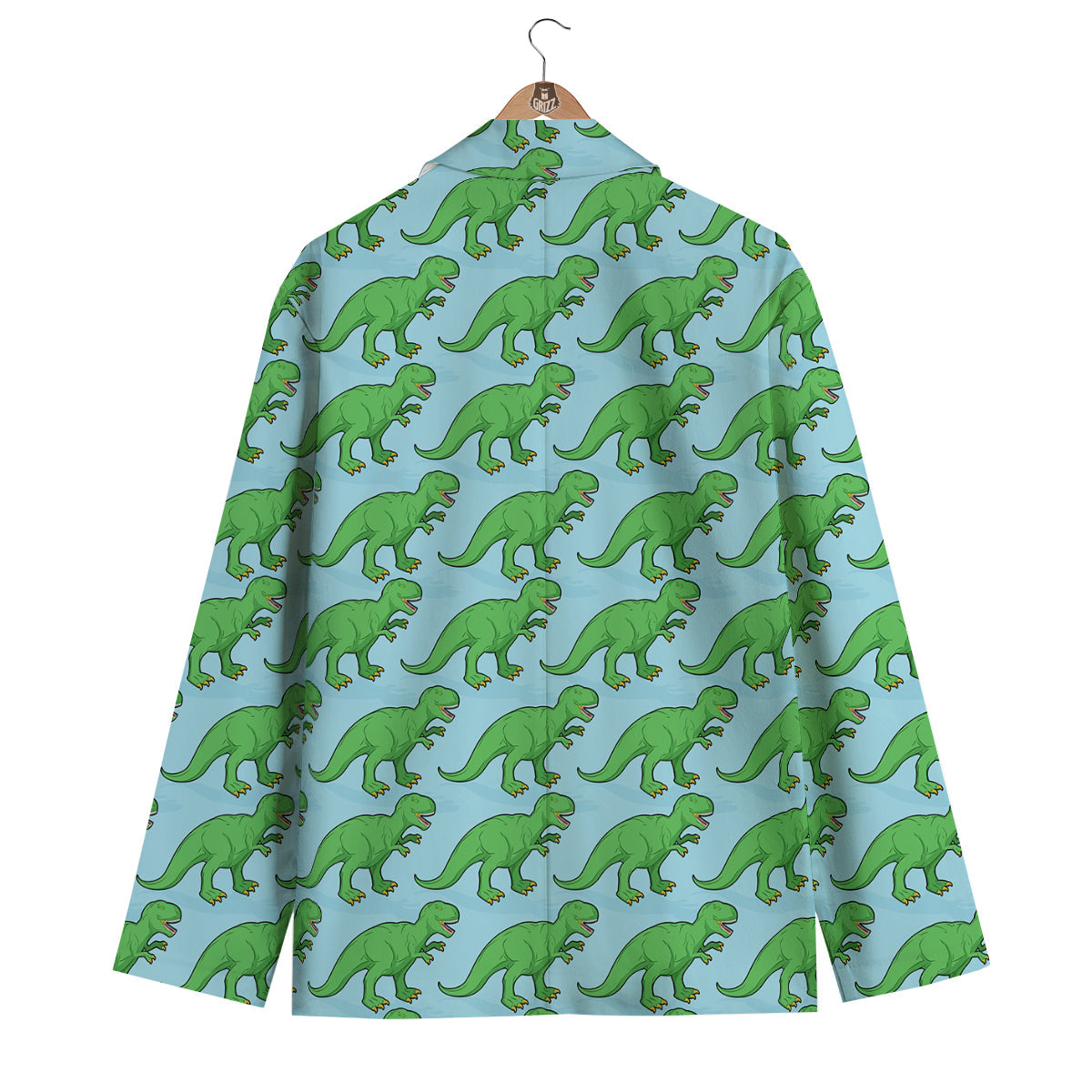 T rex Dinosaur Pattern Print Men's Blazer-grizzshop