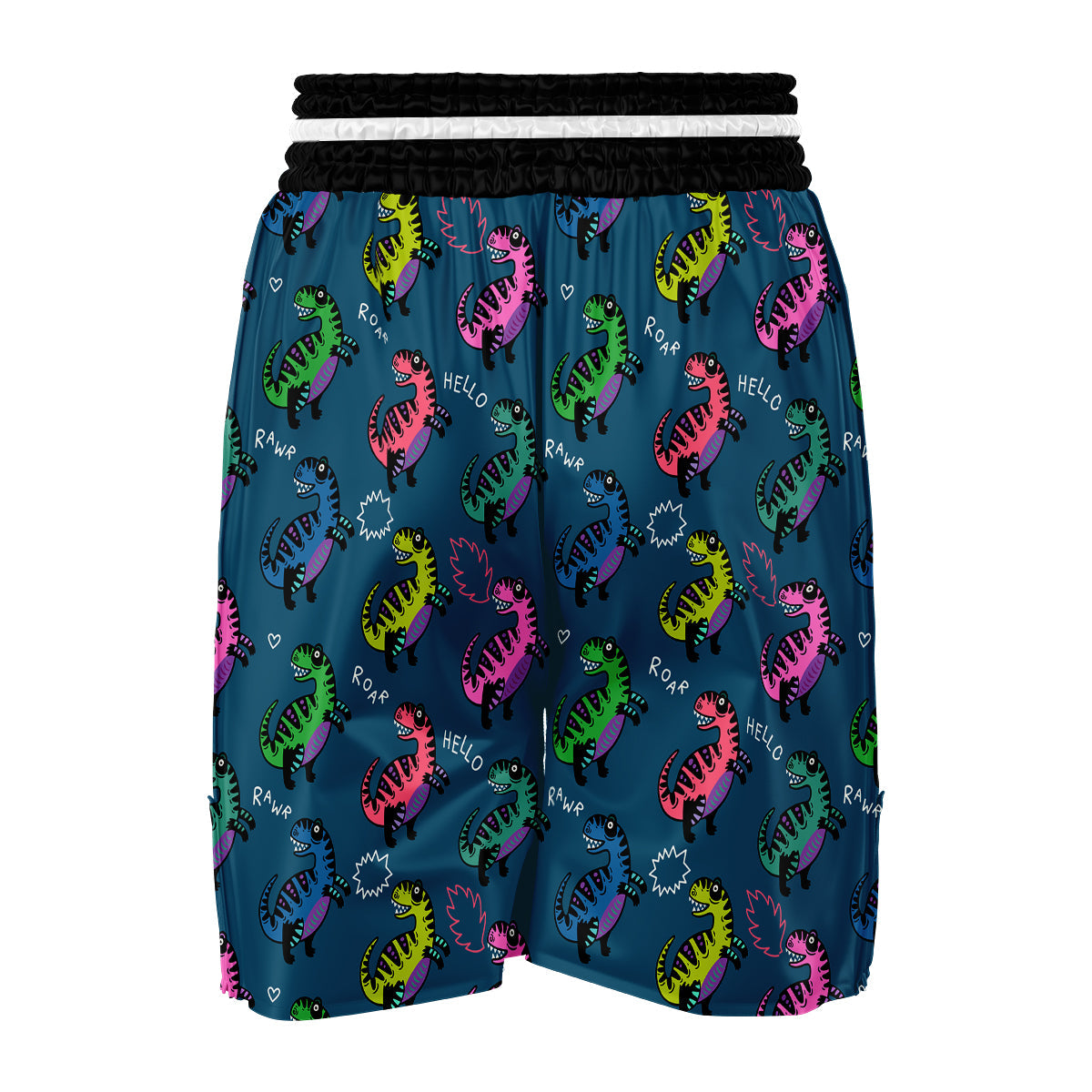 T rex Dinosaur Print Pattern Boxing Shorts-grizzshop