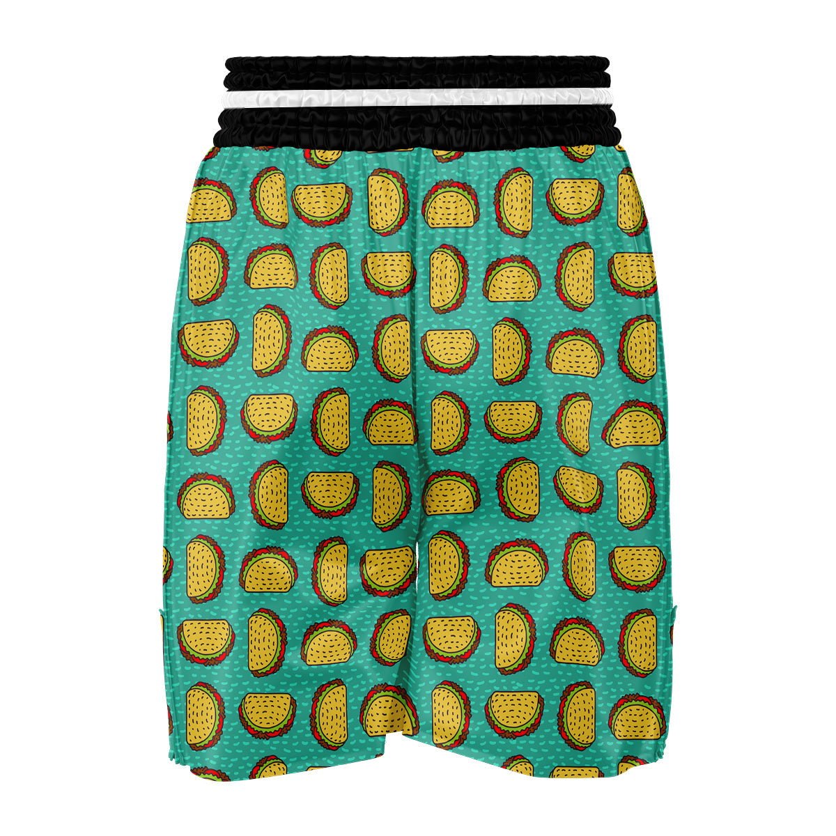 Taco Print Pattern Boxing Shorts-grizzshop