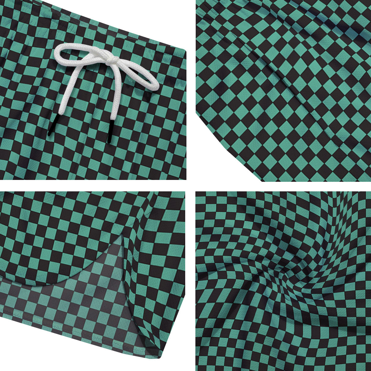 Tanjiro Print Pattern Men's Running Shorts-grizzshop