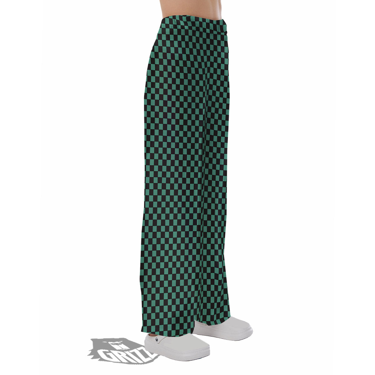 Tanjiro Print Pattern Pajama Pants-grizzshop